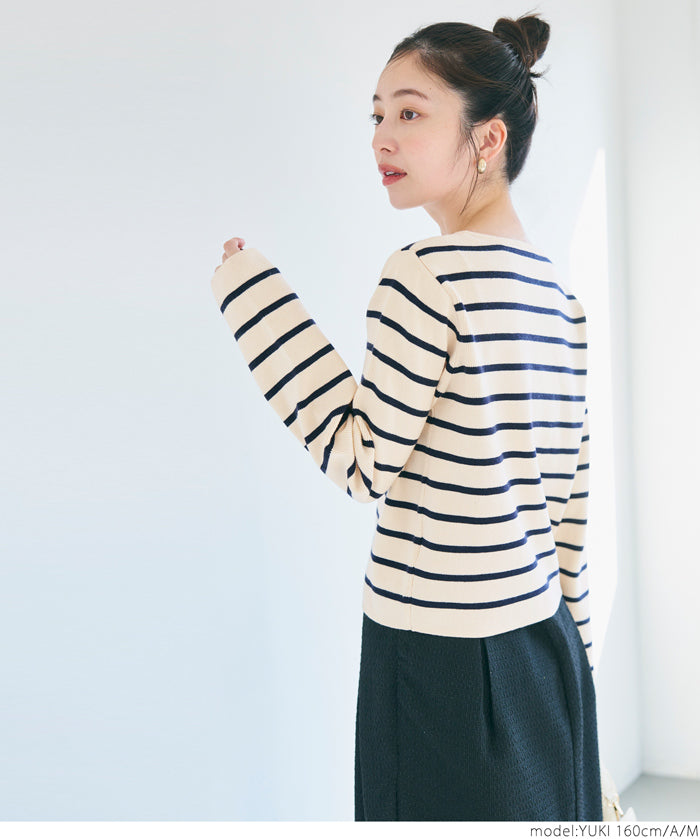 Gold button knit cardigan