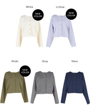 Gold button knit cardigan