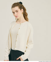 Gold button knit cardigan