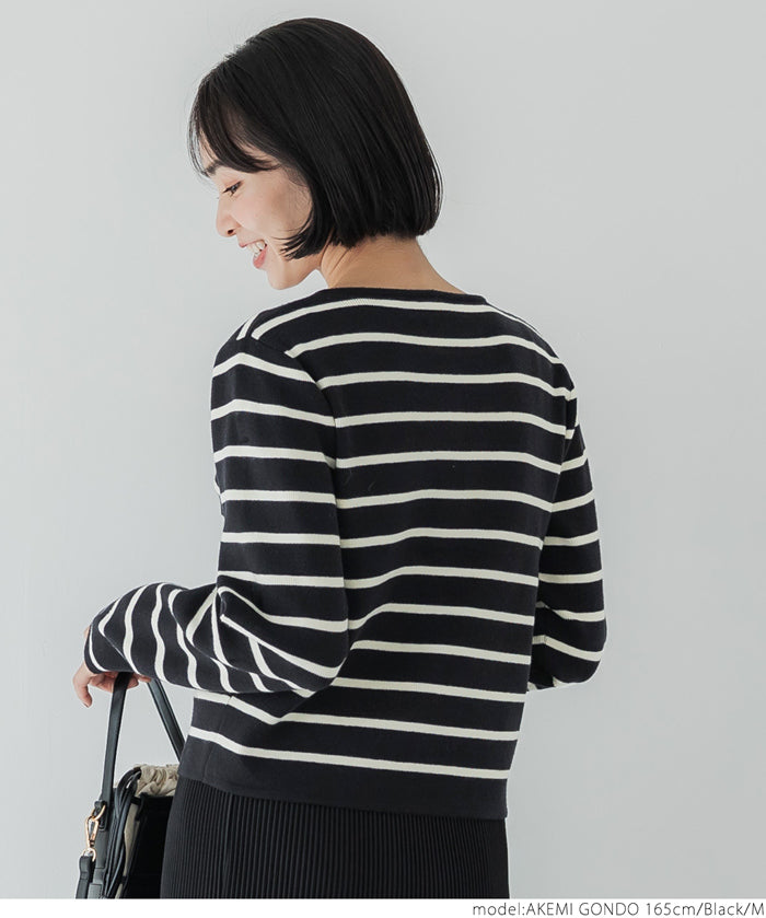 Gold button knit cardigan
