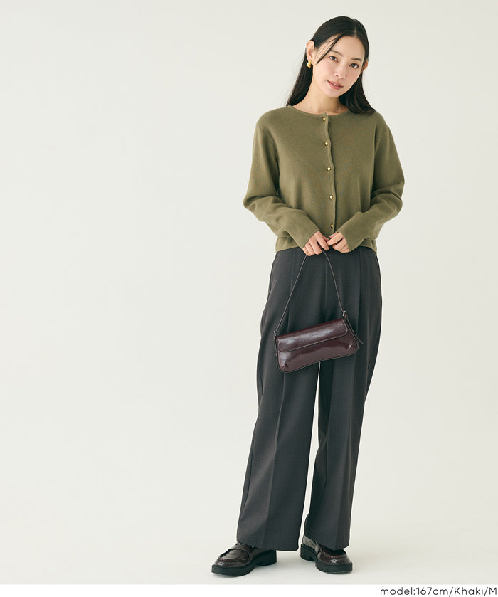 Gold button knit cardigan