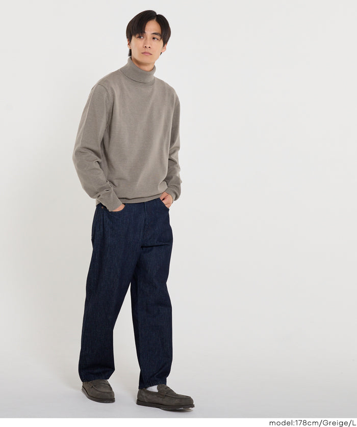 男裝高領針織毛衣