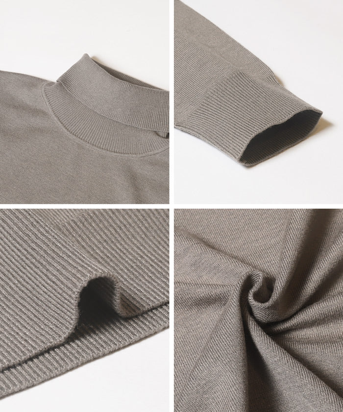 男裝高領針織毛衣