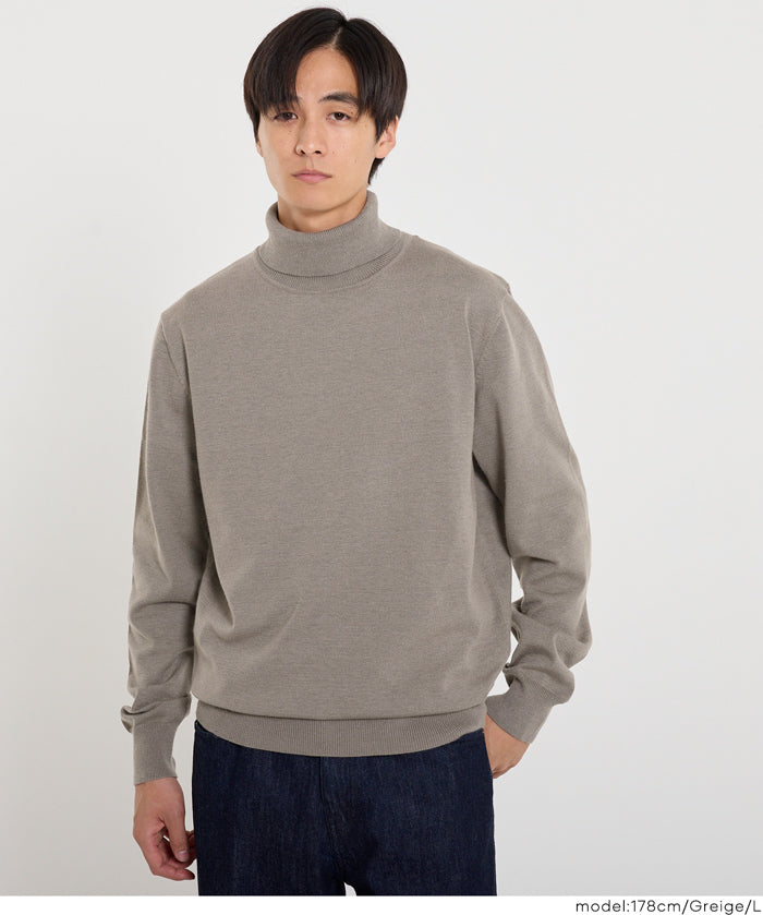 男裝高領針織毛衣
