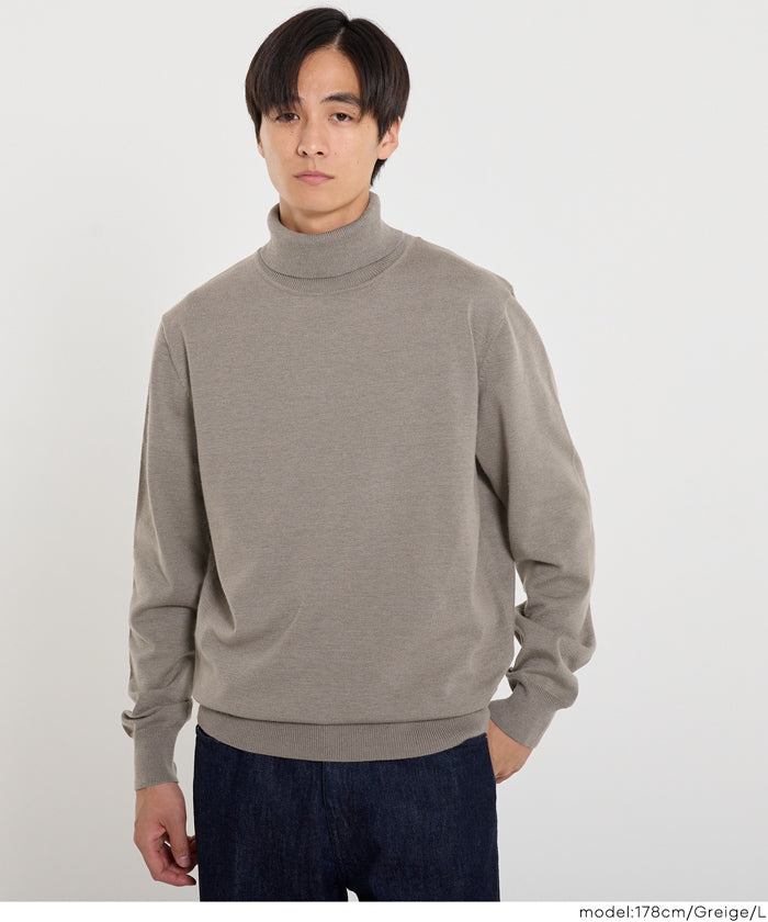 男裝高領針織毛衣