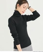 輕量 基礎百搭長袖高領針織上衣