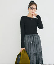 輕量 基礎百搭長袖圓領針織上衣