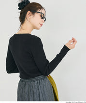 輕量 基礎百搭長袖圓領針織上衣