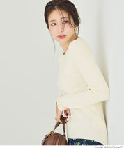 輕量 基礎百搭長袖圓領針織上衣