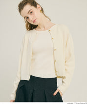 輕量 基礎百搭長袖圓領針織上衣