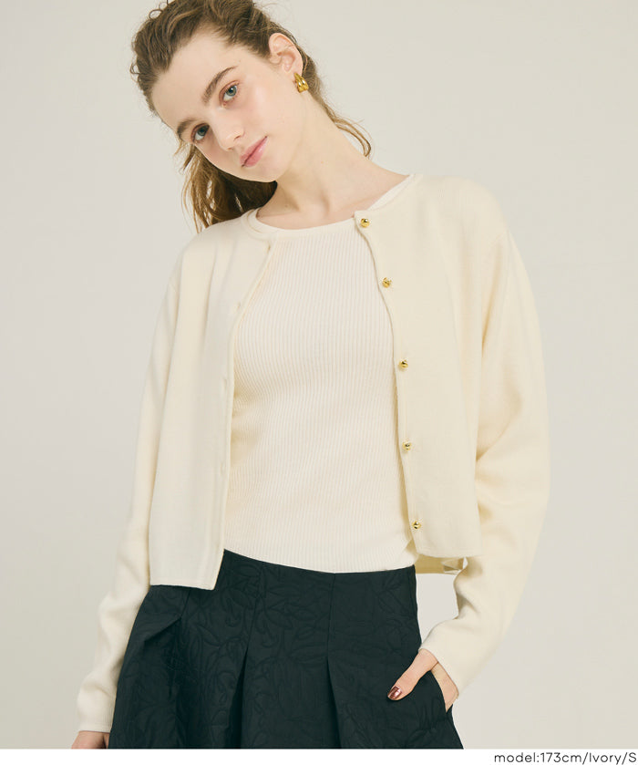 輕量 基礎百搭長袖圓領針織上衣