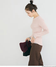 輕量 基礎百搭長袖圓領針織上衣