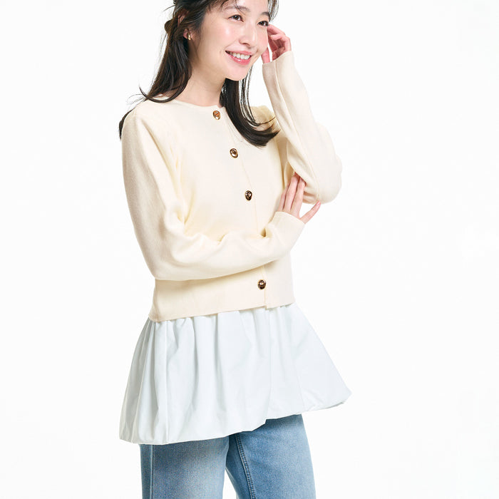 造型金扣氣質針織外套