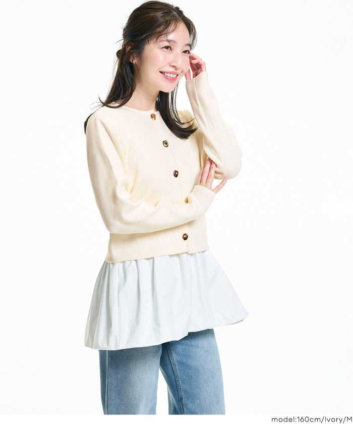 造型金扣氣質針織外套