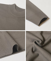 男裝極簡風半高領針織上衣