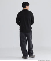 男裝極簡風半高領針織上衣