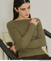 船領螺紋長袖上衣