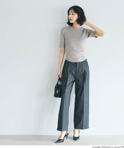 氣質五分袖船領針織上衣