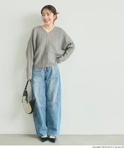 【早秋新品】 溫柔金扣蝙蝠袖V領針織開衫