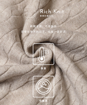 【早秋新品】 【Rich Knit 軟糯針織】麻花針織短袖開衫